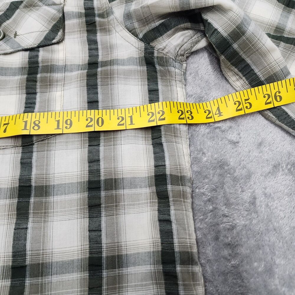 Mountain Hardwear Men's Green Plaid Outdoors Shirt Hiking Camping Size L - Picture 10 of 12